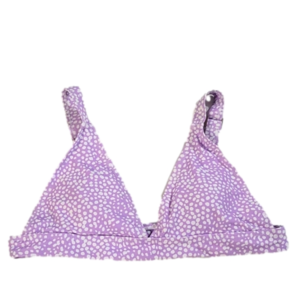 Shein Purple & White Bikini Top Sz M